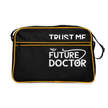 Trust me i'm a future doctor - emergency - Sac Retro - noir/or - Devant