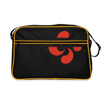 Croix Grunge Distressed Style Basque Croix Lauburu - Sac Retro - noir/or - Devant