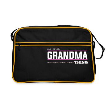 It's a grandma thing - Retro Bag - black/gold - Front
