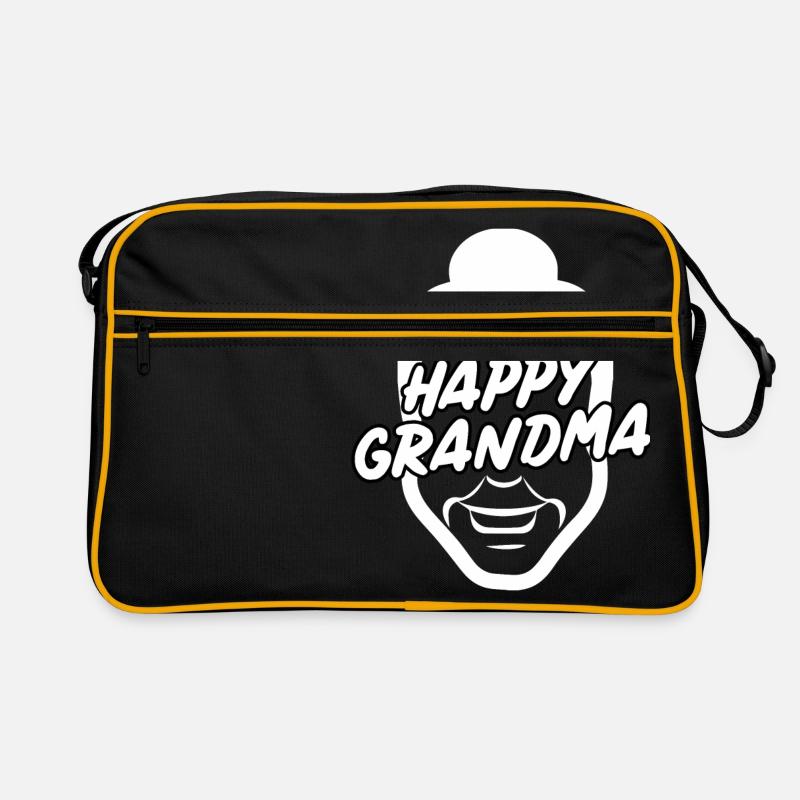 Happy grandma Retro Tasche