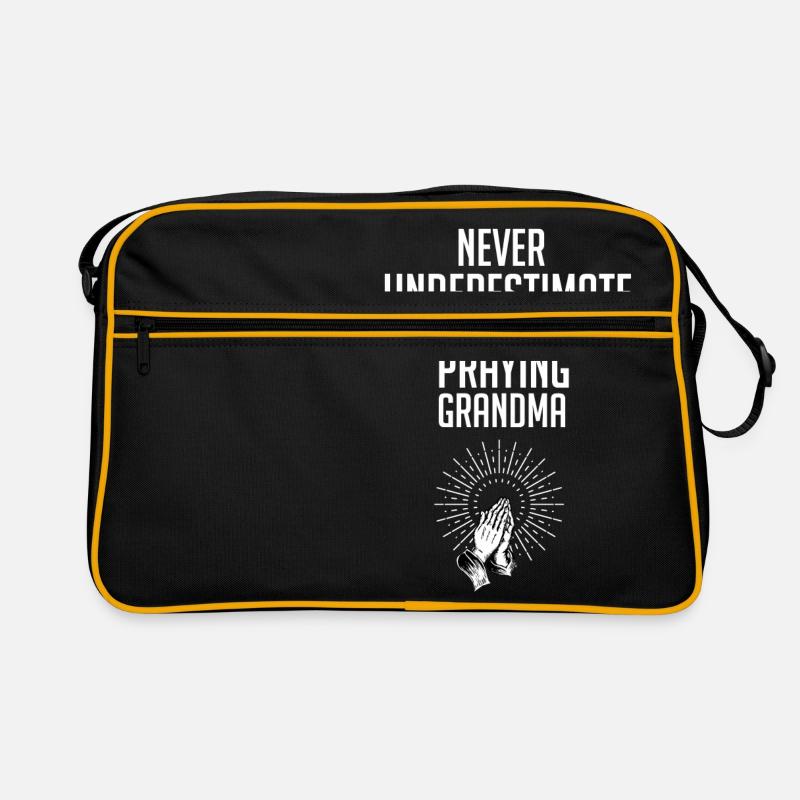 Praying Grandma Retro Tasche