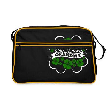 One Lucky Grandma - Retro Bag - black/gold - Front