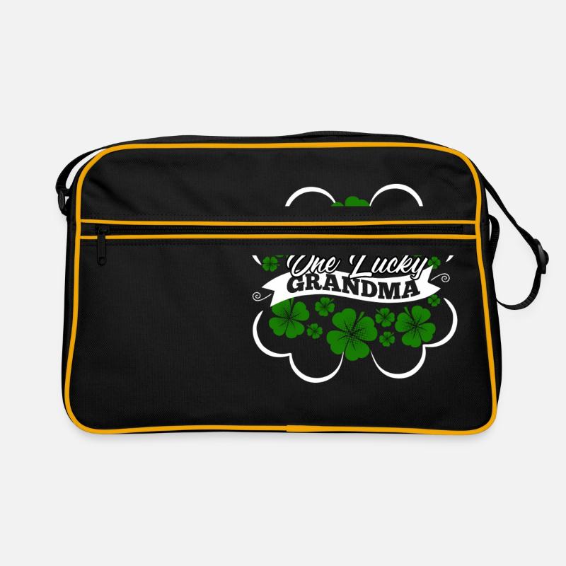 Une grand-mère chanceuse - Sac Retro - noir/or