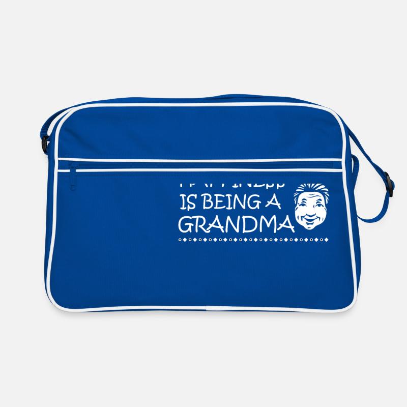 Happiness is being a grandma Retro Tasche