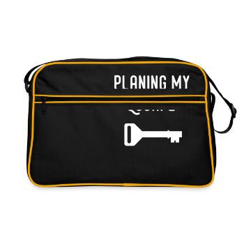 Escape Room Breaking Key Room Unlock - Retro Bag - black/gold - Front