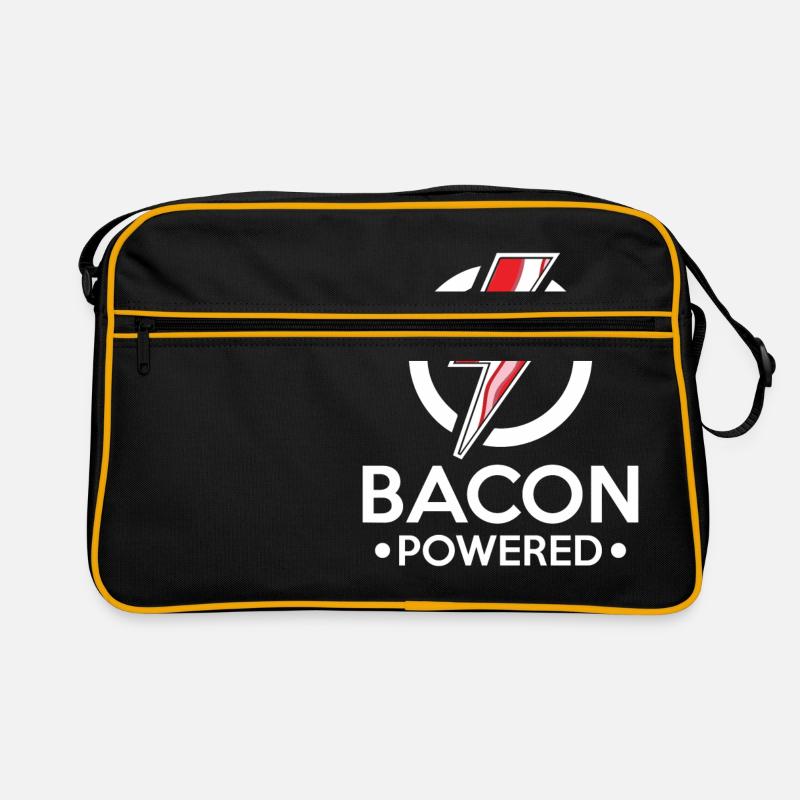 Bacon Powered - lightning taste morning Sac Retro