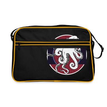 Poulpe amical - Sac Retro - noir/or - Devant