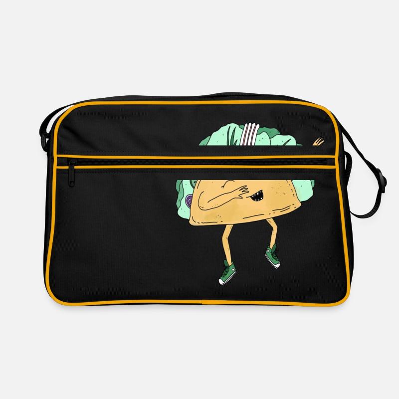 Dabbing Tacoo Tiere dab Bewegung Move Essen Retro Tasche