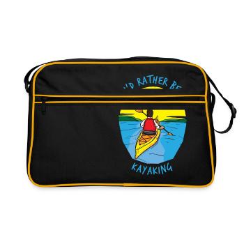 Kayak Kayak Canoë Paddle Bateau de sport nautique - Sac Retro - noir/or - Devant