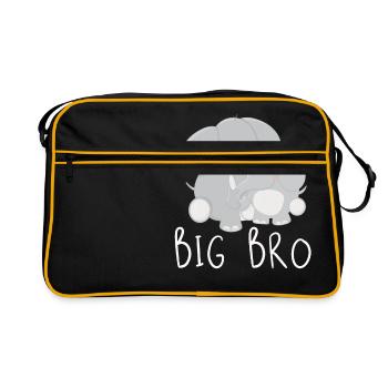 big bro - Retro Bag - black/gold - Front