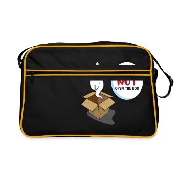 Le chat de Schrödinger - Sac Retro - noir/or - Devant