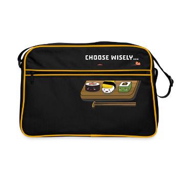 Sushi selection - Retro Bag - black/gold - Front
