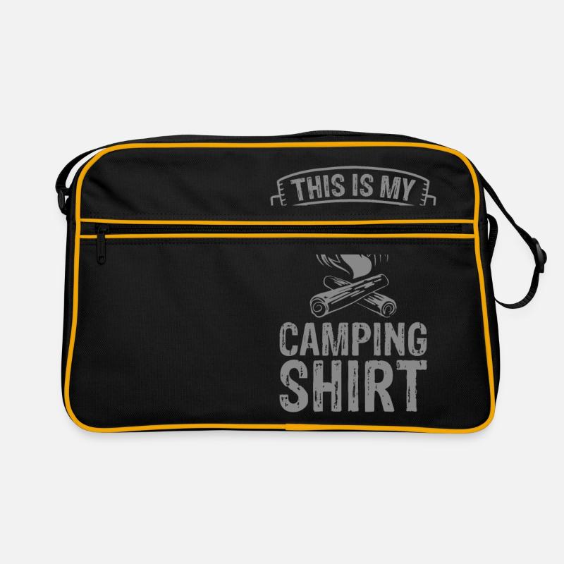 Camping Tent Caravan Campfire Gift Retro Bag