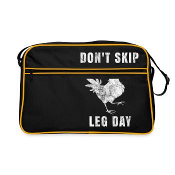 Ne laissez pas passer la jambe Jamie poulet GYM - Sac Retro - noir/or - Devant