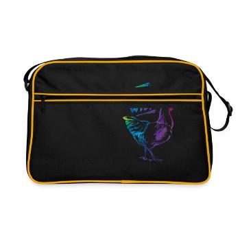 Chicken time - Retro Bag - black/gold - Front