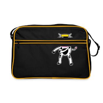 Floss Dance Déplacer Cow - Sac Retro - noir/or - Devant