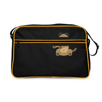 Floss Dance Déplacer le chien - Sac Retro - noir/or - Devant