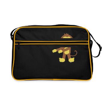 Floss Dance Déplacer le singe - Sac Retro - noir/or - Devant