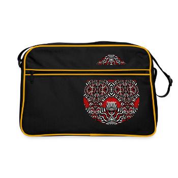 Abstract art - Retro Bag - black/gold - Front