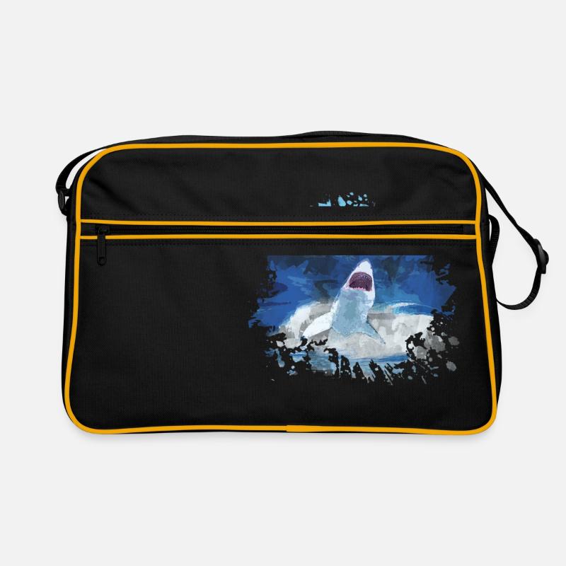 requin - Sac Retro - noir/or