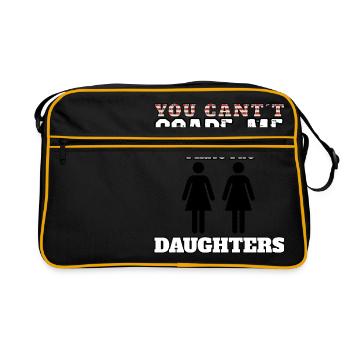 Daughters daughter scared - Retro Bag - black/gold - Front