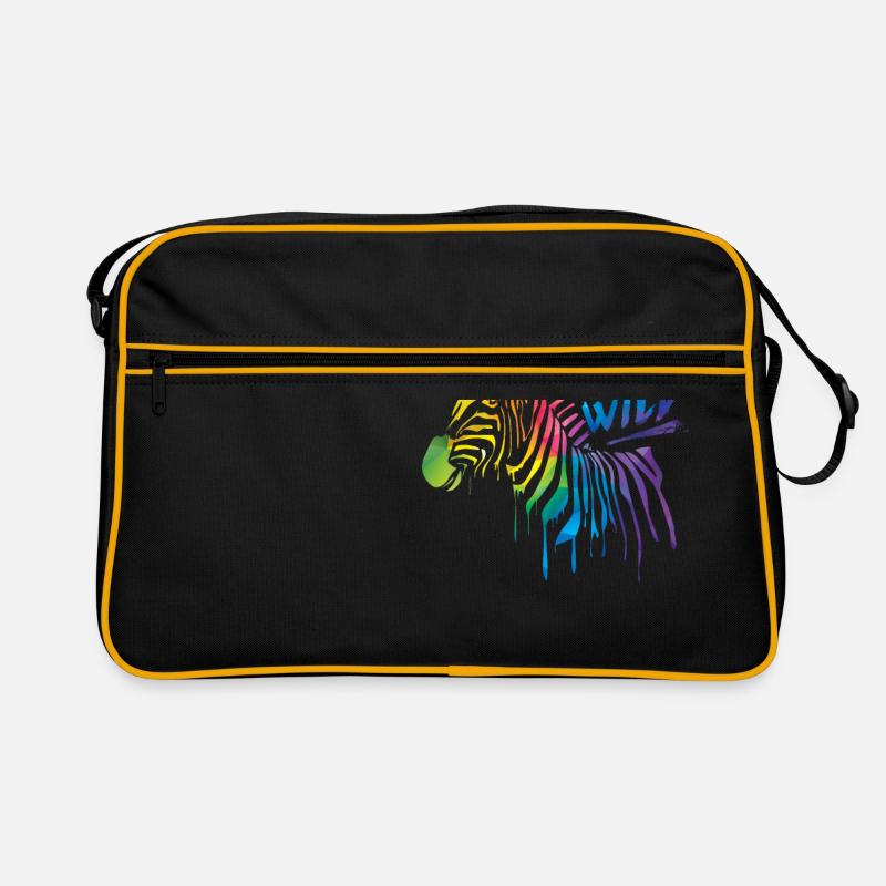 Zebra Boom! Retro Tasche