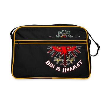 Tyrol est hoamat - Sac Retro - noir/or - Devant