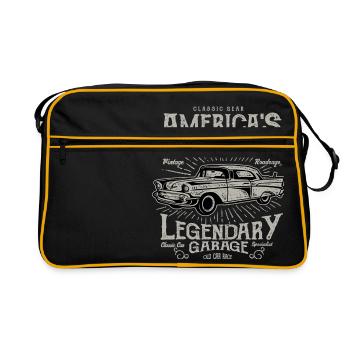 Voiture ancienne Vintage Vintage America Highway - Sac Retro - noir/or - Devant