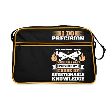 La précision des tuyauteurs - Sac Retro - noir/or - Devant