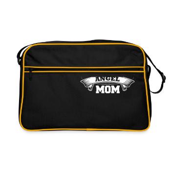 Guardian Angel Mom - Retro Tasche - Schwarz/Gold - Vorne