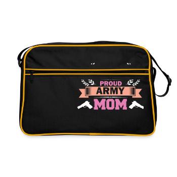 Mamans fiers de l'armée - Sac Retro - noir/or - Devant