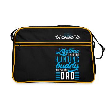 Papa chasseur - Sac Retro - noir/or - Devant