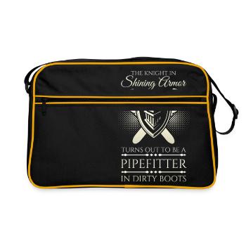 Pipefitter Knight - Retro Bag - black/gold - Front