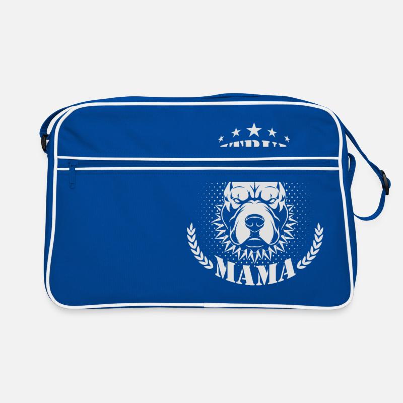 Pitbull mama Retro Tasche