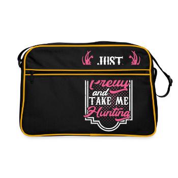 Pretty hunter - Retro Bag - black/gold - Front
