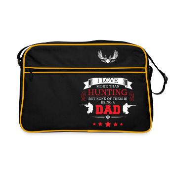 Papa chasseur - Sac Retro - noir/or - Devant