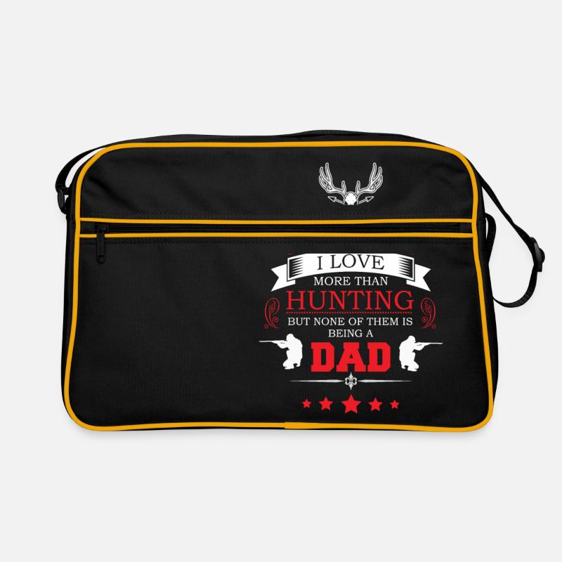 Daddy hunter - Retro Bag - black/gold