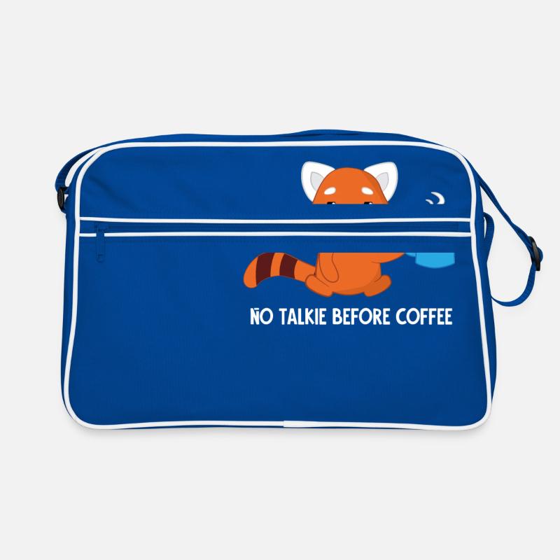 Red Panda - cat bear - coffee - morning muffle Retro Bag