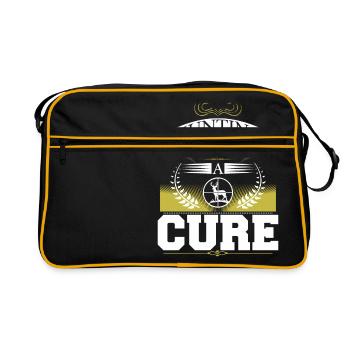 Hunting for a cure - Retro Bag - black/gold - Front