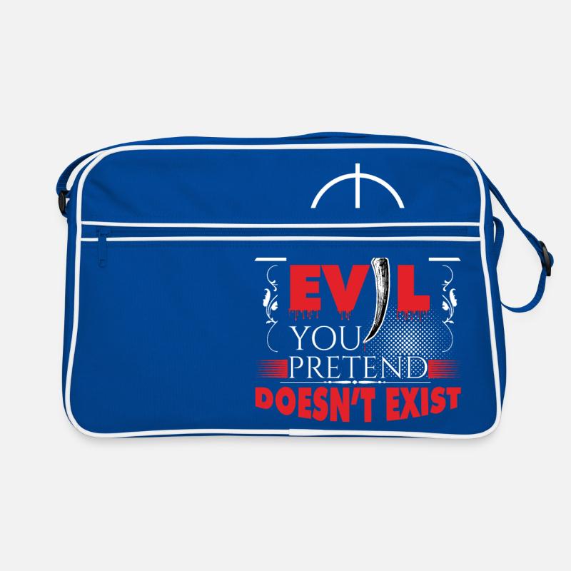 I hunt evil! Retro Tasche