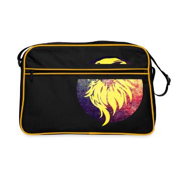 eagle head - Retro Bag - black/gold - Front
