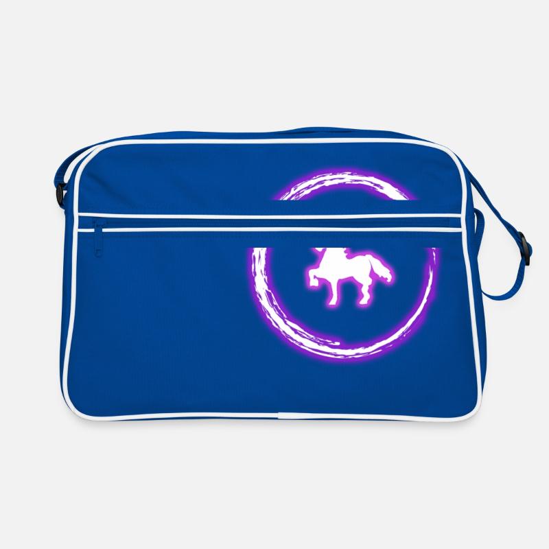 Glow Circle Pink Unicorn Neon Glowing Effect Retro Retro Bag