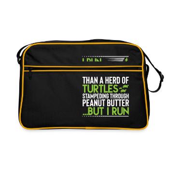 Courir lentement - Sac Retro - noir/or - Devant