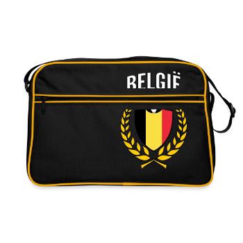 Maillot de football Belgique - Football / Belgie 2018 - Sac Retro - noir/or - Devant