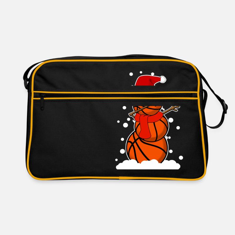 Dab Dabbing Basketball Christmas Gift Idea - Retro Bag - black/gold