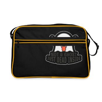 Pas un fantôme juste mort à l'intérieur !! - Sac Retro - noir/or - Devant
