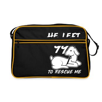 He left the 99 to rescue me - christ lamb - Sac Retro - noir/or - Devant