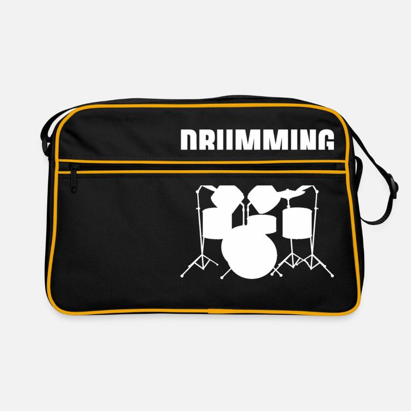 Batteur de batteur de batteur de cadeau - Sac Retro - noir/or