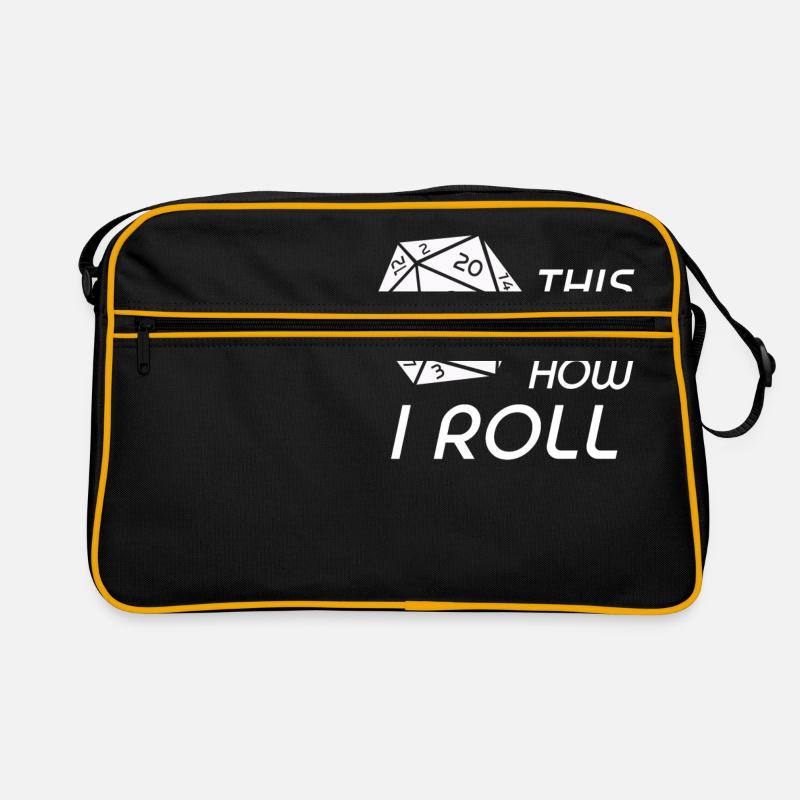 RPG Dice RPG jeu de société Nerd cadeau Sac Retro