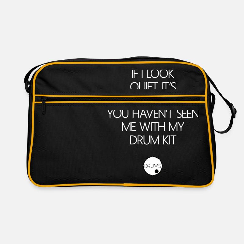 DRUMMER - Retro Bag - black/gold